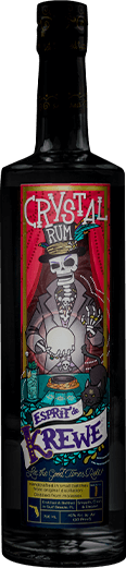 Dark Esprit de Krewe Crystal Rum bottle