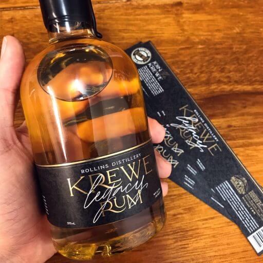 One of the very limited edition bottles of Krewe Legacy Rum