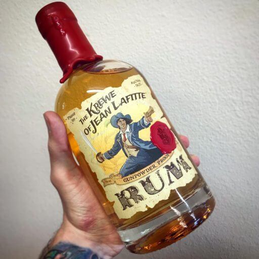 Bottle of Krewe of Jean Lafitte Gunpowder Proof Rum